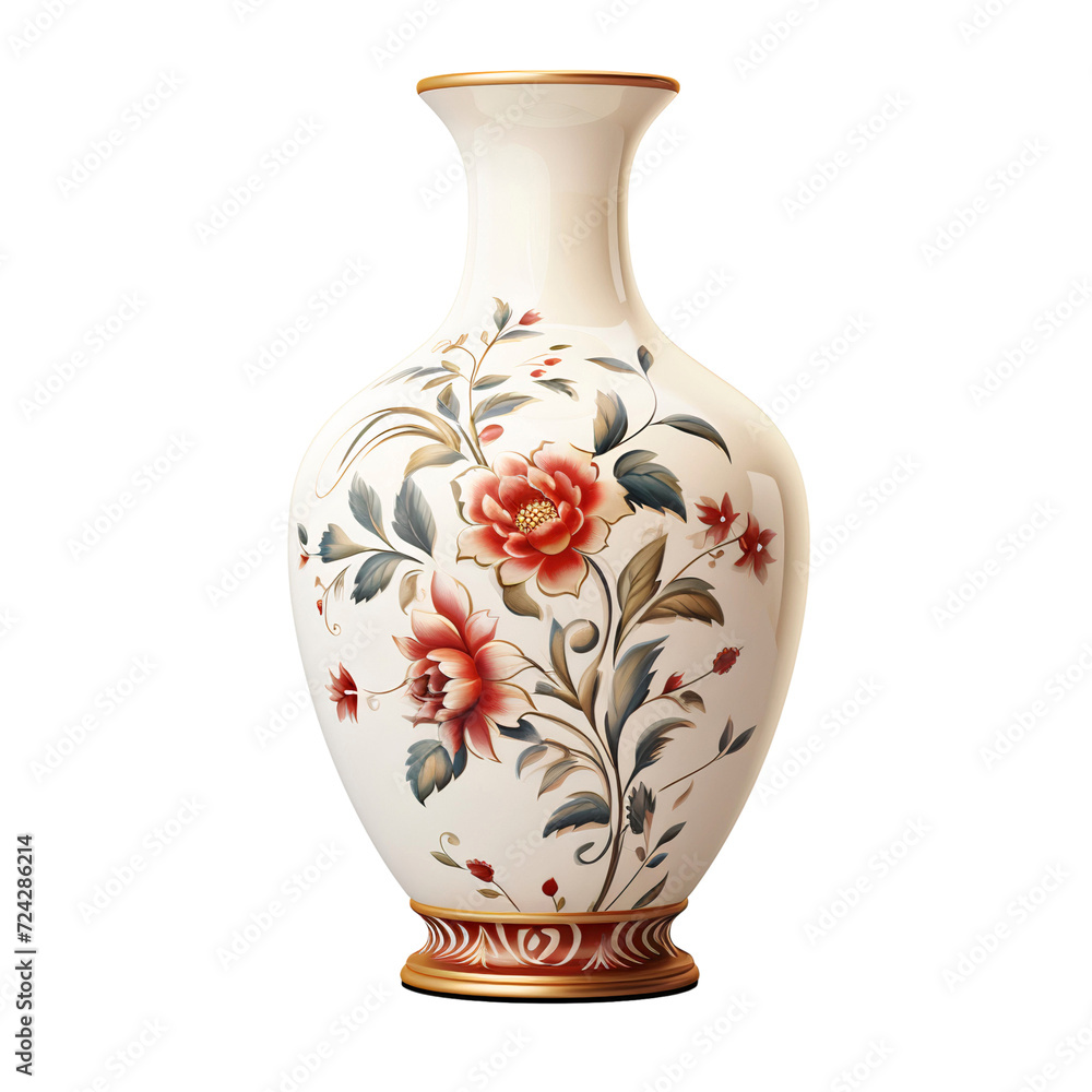 Vase with flowers design isolated on transparent background Vase with flowers design isolated on transparent background