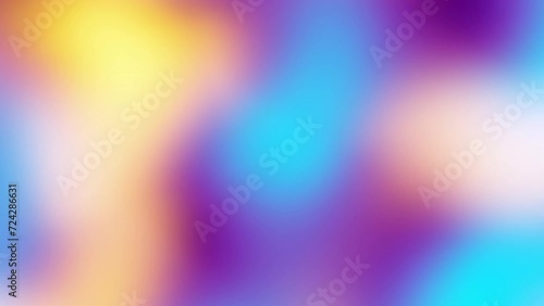 4K abstract defocused Blue bokeh Light Leak gradient background loop for overlay on your project. Looping footage photo
