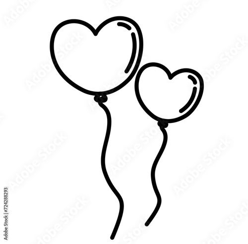 Valentine Element Icon Lines Style 