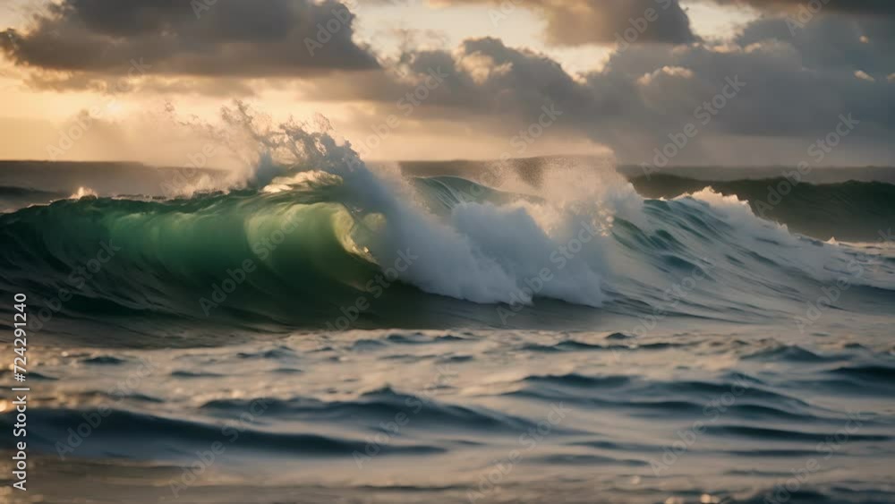 custom made wallpaper toronto digitalCloseup majestic wave, glassy surface appearing almost ethereal rolls towards shore with grace strength.