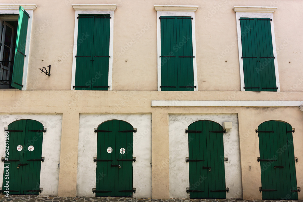 Naklejka premium Charlotte Amalie, St Thomas, USVI 04152019 Street scene.