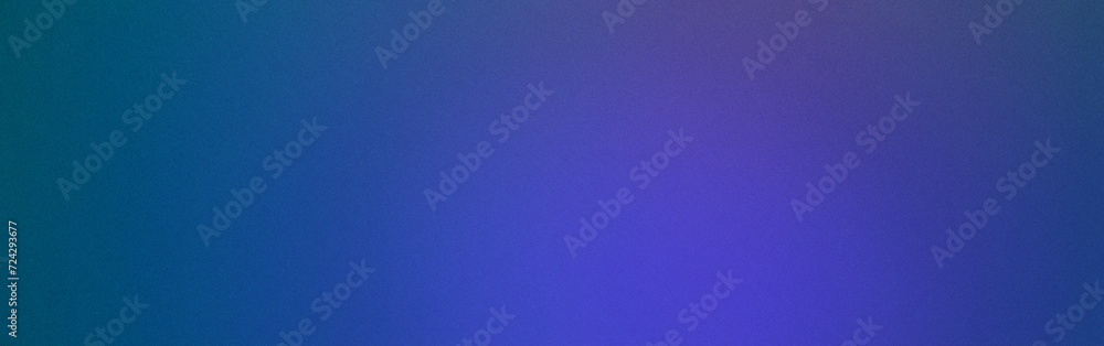 Violet blue grainy noise normal simple linear gradient, grungy spray texture with empty space, glow background template color dradient, rough abstract retro vibe shine bright light - obrazy, fototapety, plakaty 