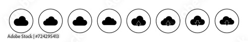 Cloud icon vector. cloud sign and symbol
