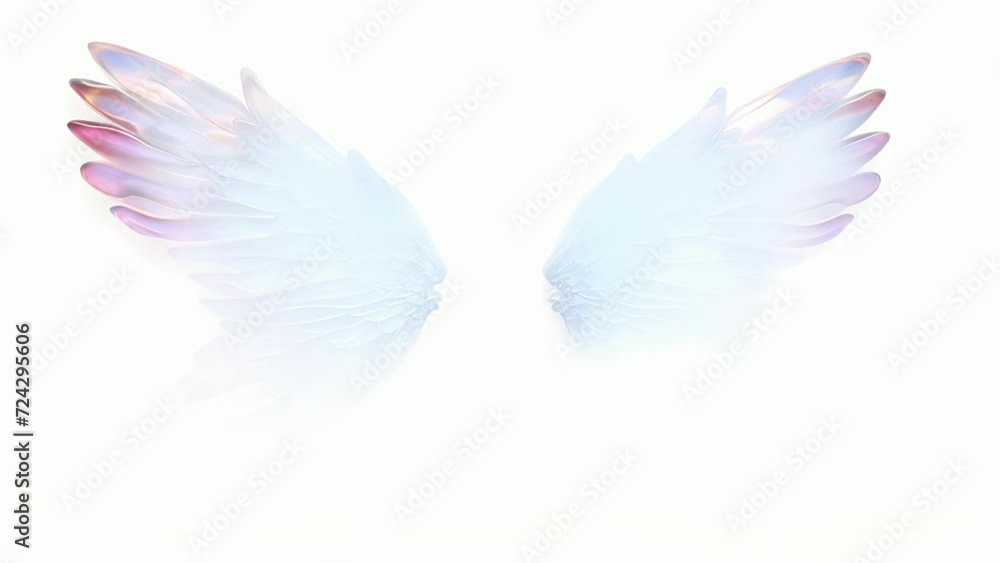 A pair of iridescent gossamerlike wings shimmering with every color of the rainbow and reflecting the purest light imaginable. A pair of iridescent gossamerlike wings shimmering with every color of the rainbow and reflecting the purest light imaginable.