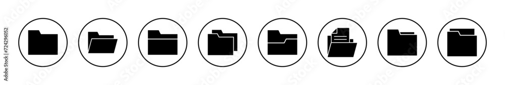 Folder icon vector. folder sign and symbol Folder icon vector. folder sign and symbol