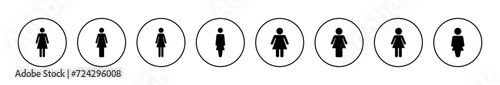 Female icon vector. woman sign and symbol