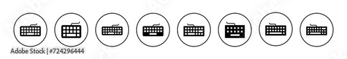 Keyboard icon vector. keyboard sign and symbol