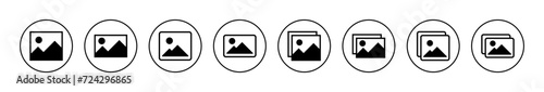 Picture icon vector. photo gallery sign and symbol. image icon