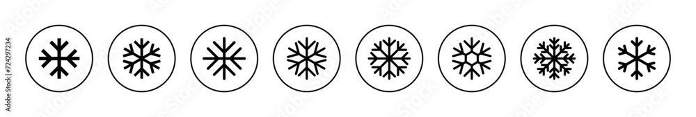Snow icon vector. snowflake sign and symbol Snow icon vector. snowflake sign and symbol