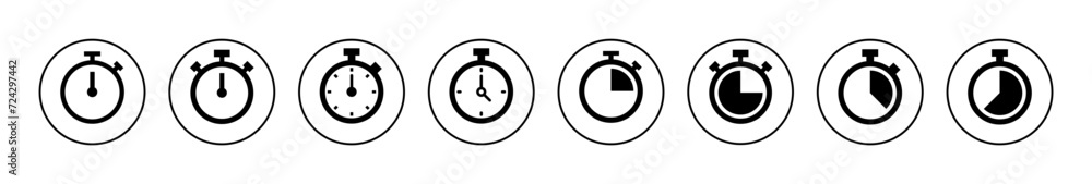 Stopwatch icon vector. Timer sign and symbol. Countdown icon. Period of time Stopwatch icon vector. Timer sign and symbol. Countdown icon. Period of time