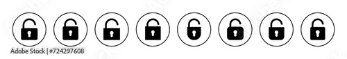 Unlock icon vector. Unlock sign and symbol. unlocked padlock icon