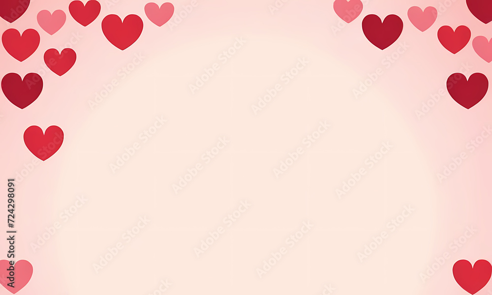 valentine background with hearts
