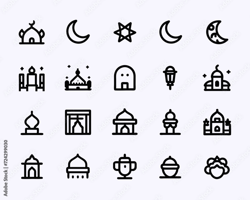 icon sheet ramadhan icon sheet ramadhan