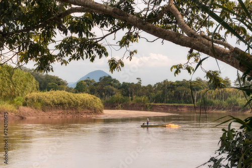 canoe on the river