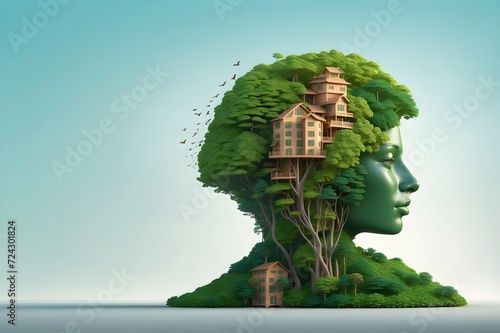 Green Future: Sustainable Thinking © Pradeep