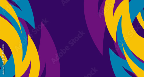 colorful modern design sports background with geometric sharp shapes