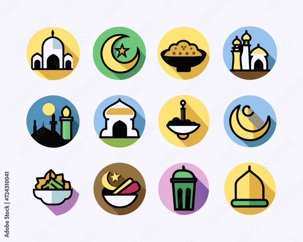 icon set food and ramadhan theme icon set food and ramadhan theme