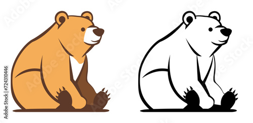 Bear logo, mascot