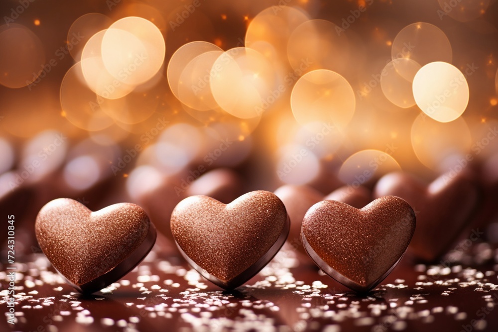 Valentines day heart shape chocolates Valentines day heart shape chocolates