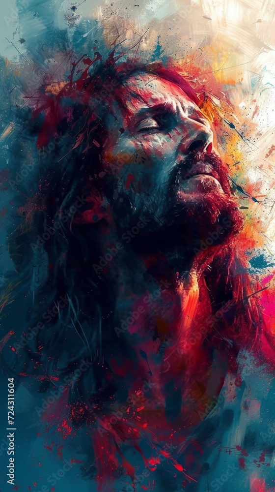 Artistic Wallpaper Art of Jesus Christ