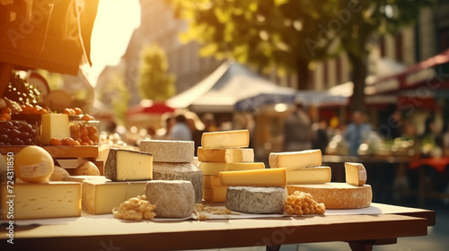 Fair, agricultural products market, street market, Agricultural Fair, cheese stand photo
