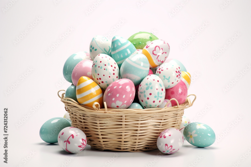 funny Easter bunny with eggs 3d art Happy Easter Day, Easter Eggs 3D Illustration, Easter Bunny Banner Easter happy background egg banner card holiday spring pattern rabbit Generative Ai funny Easter bunny with eggs 3d art Happy Easter Day, Easter Eggs 3D Illustration, Easter Bunny Banner Easter happy background egg banner card holiday spring pattern rabbit Generative Ai