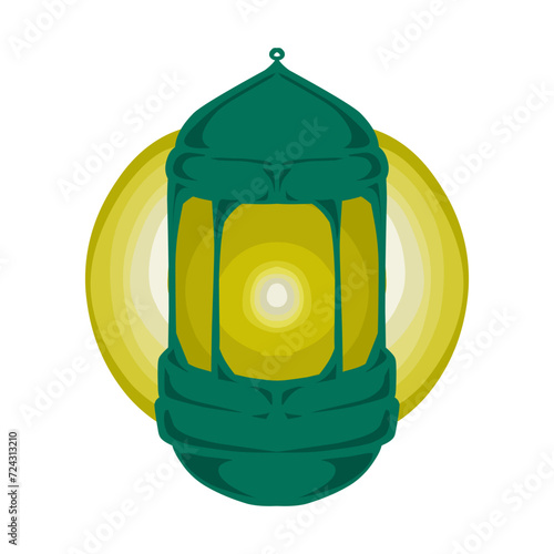 The green lantern design has a Ramadan and Islamic holiday theme. Perfect for posters, banners, stickers, wallpapers, backgrounds