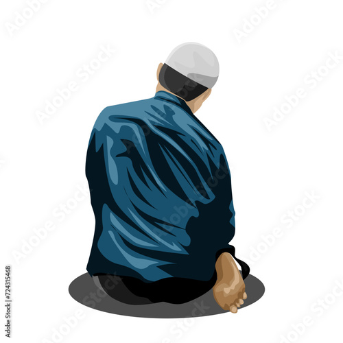 Vector Muslim Pray , islamic Ilustration