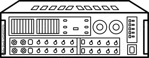 Amplifier Outline Vector Illustration