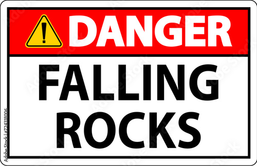 Danger Sign, Falling Rocks