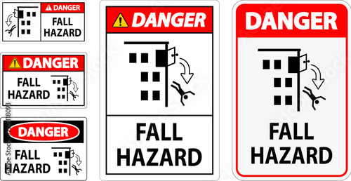 Caution Sign, Fall Hazard