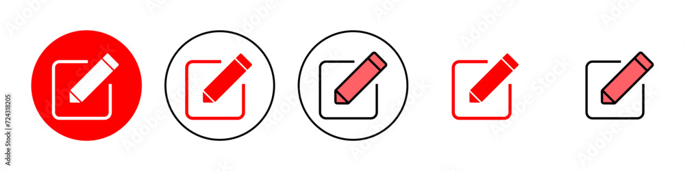 Edit icon set illustration. edit document sign and symbol. edit text icon. pencil. sign up Edit icon set illustration. edit document sign and symbol. edit text icon. pencil. sign up