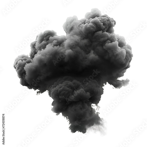 black cloud, isolated PNG object