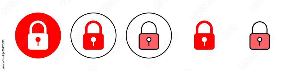 Lock icon set illustration. Padlock sign and symbol. Encryption icon. Security symbol Lock icon set illustration. Padlock sign and symbol. Encryption icon. Security symbol