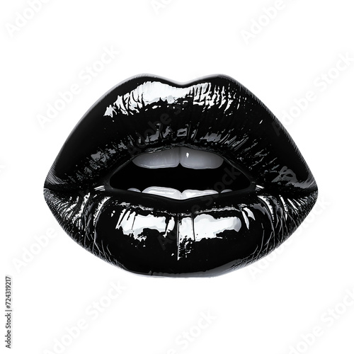 black lip, isolated PNG object