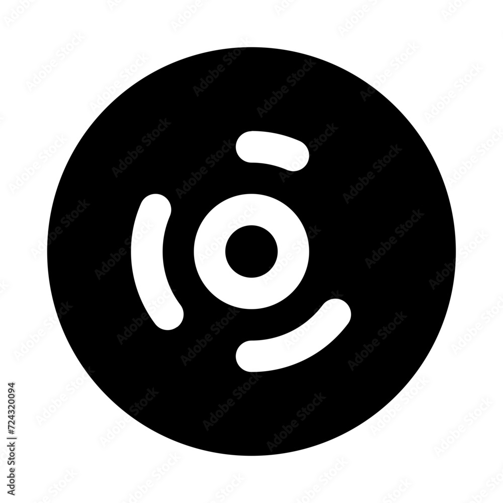 Fototapeta premium Disk Solid Icon