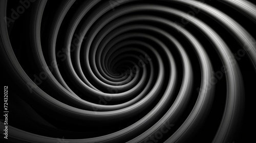 Hypnotic image of a spiral abstract background pattern in dynamic motion.