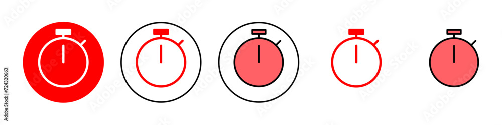 stopwatch icon set illustration. Timer sign and symbol. Countdown icon. Period of time stopwatch icon set illustration. Timer sign and symbol. Countdown icon. Period of time