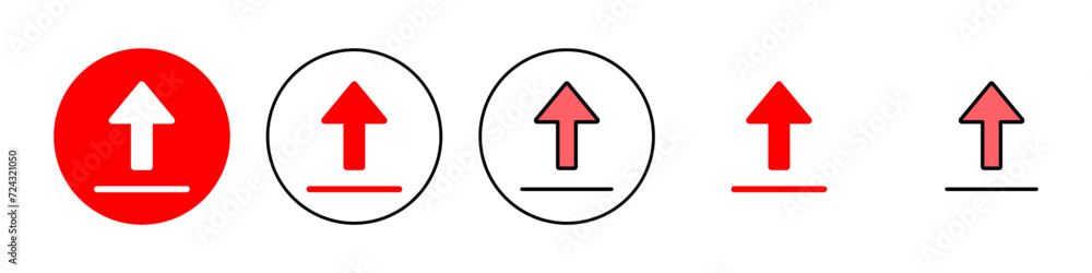 Upload icon set illustration. load data sign and symbol Upload icon set illustration. load data sign and symbol