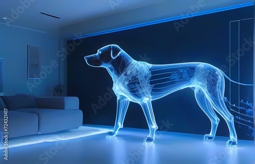 超大型犬と未来型全身デジタルスキャン健康診断 