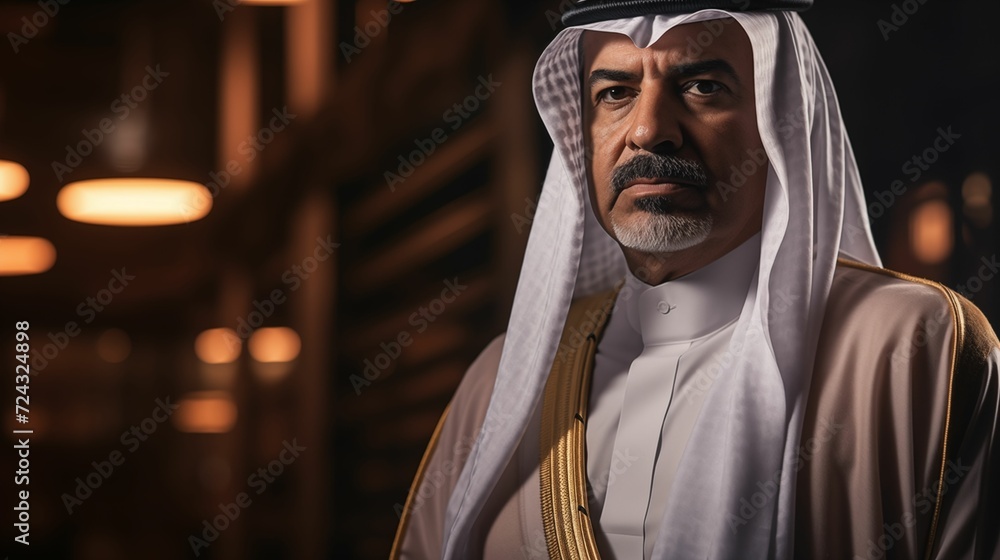 Image of a middle-aged Arab businessman. Image of a middle-aged Arab businessman.