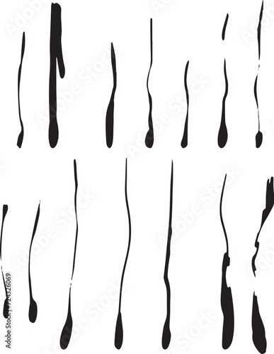 スプレー・ペンキの垂れのイラスト素材