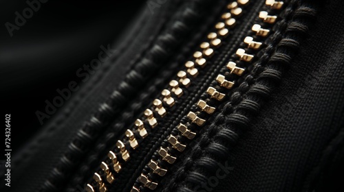 Image of a zipper on a cozy sweater.