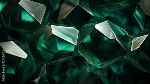 Image of an emerald gem texture. photo