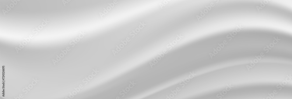Gray wavy fabric background. Abstract gray white satin texture. Vector illustration Gray wavy fabric background. Abstract gray white satin texture. Vector illustration