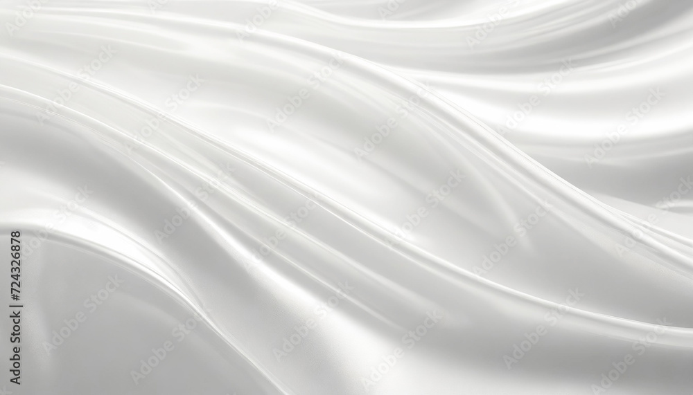 Fototapeta premium 白いシルク生地の布地のテクスチャ,Generative AI AI画像