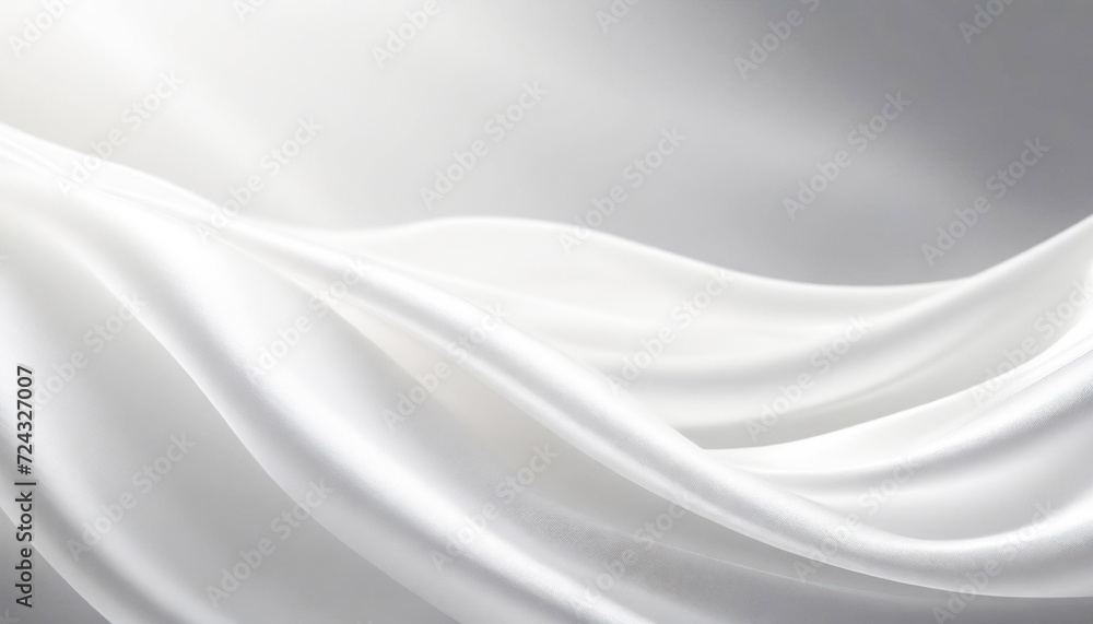 Obraz premium 白いシルク生地の布地のテクスチャ,Generative AI AI画像