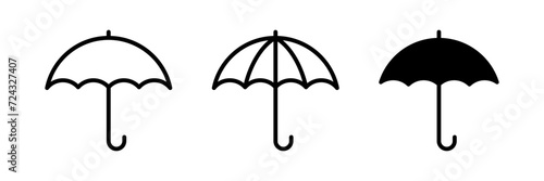 Umbrella icon set