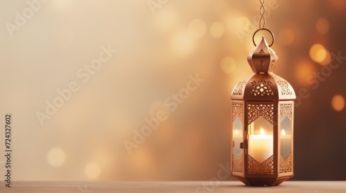 Elegant Glow of the Islamic Lantern
