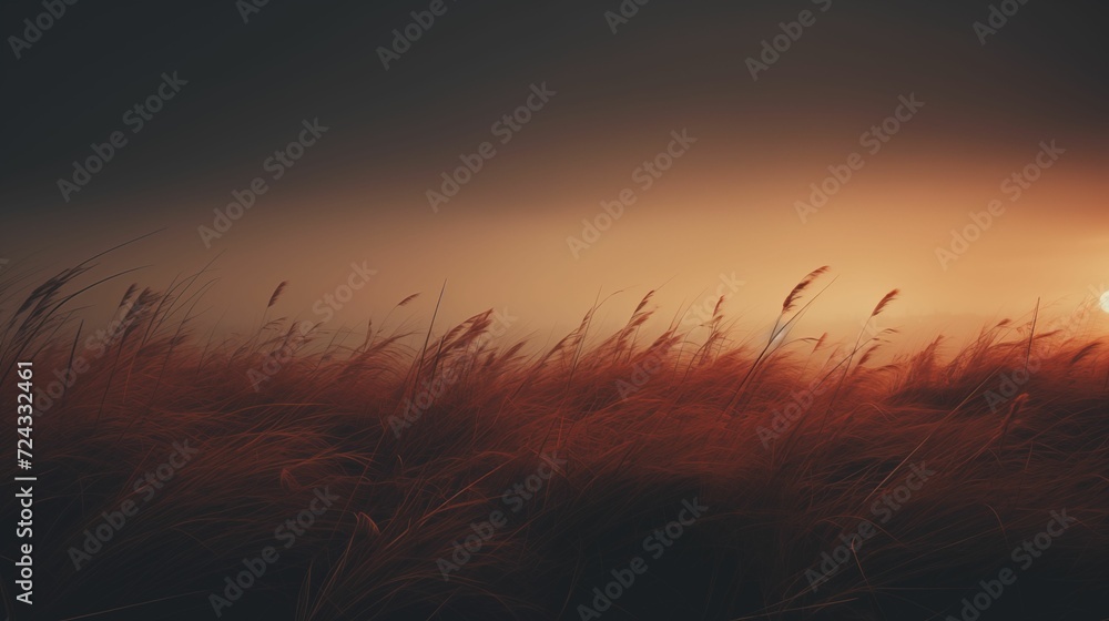 Image of thick grass, gradient background.